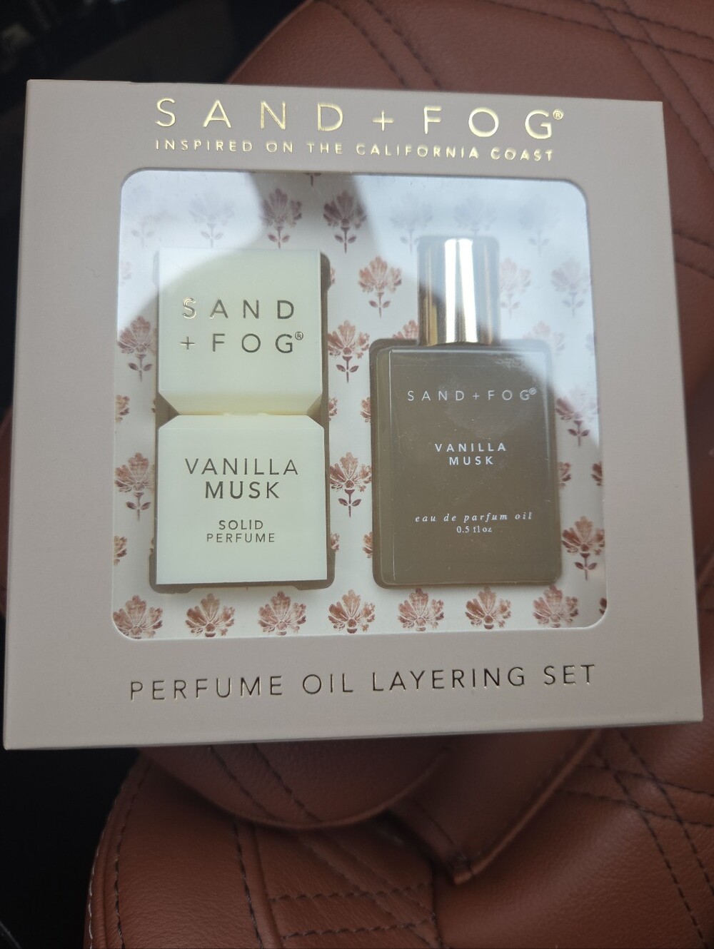Sand + Fog Vanilla Musk Layering Set Perfume Oil & Solid Perfume New